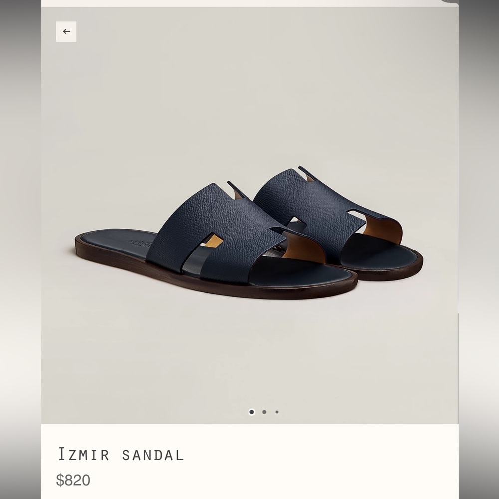 HERMÉS Izmir Sandals - Marine